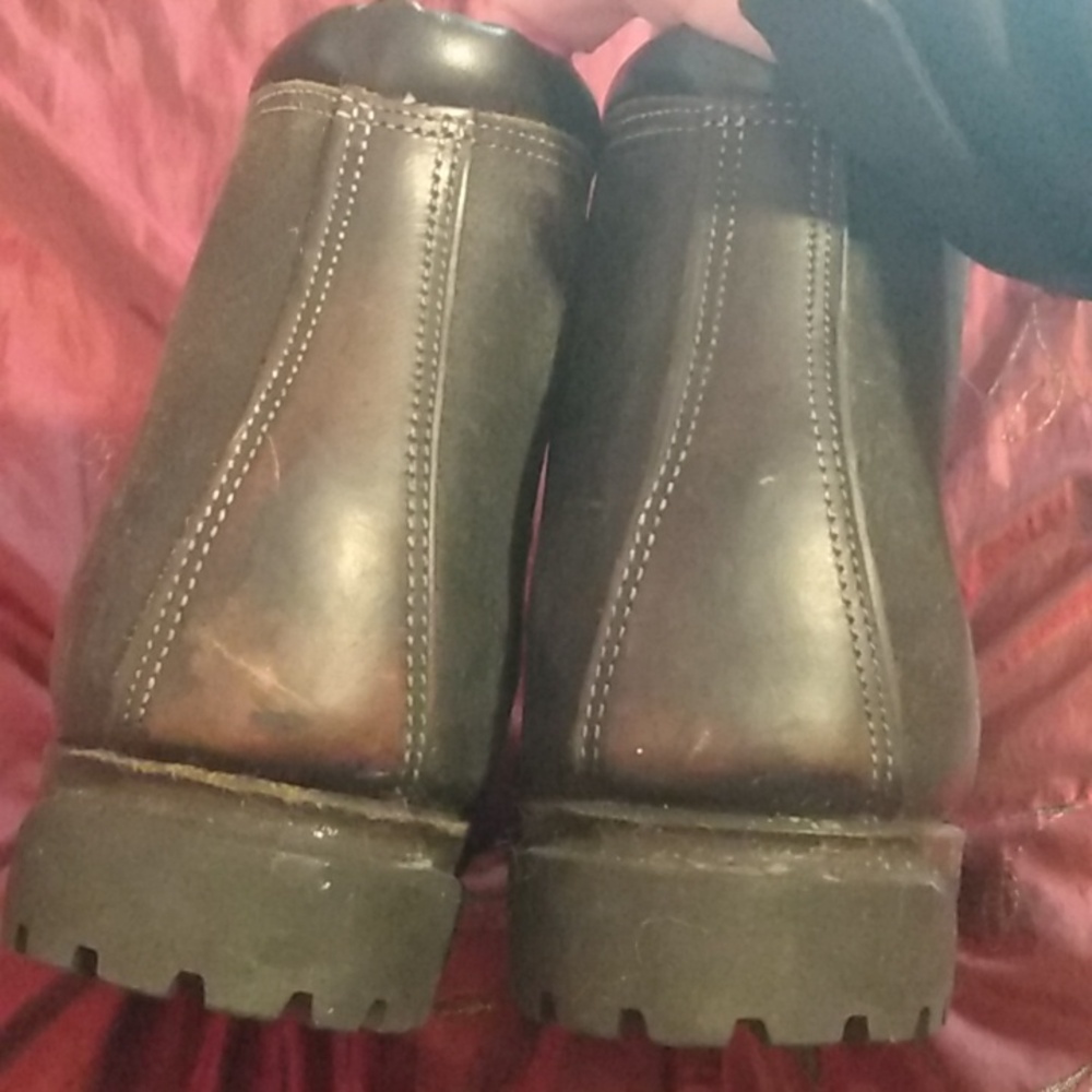 Rare Vintage Bally Black Leather Lace Up Combat Boots Size 6 - Picture 9 of 16